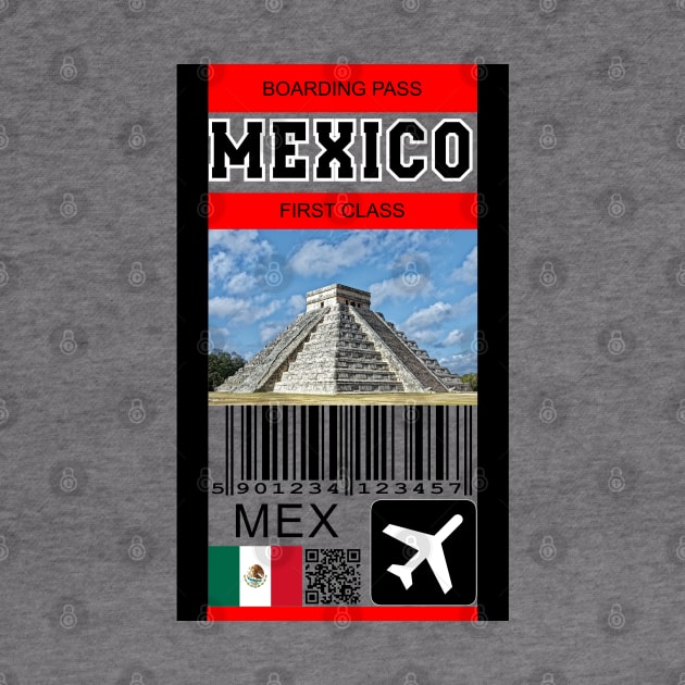 Mexico first class boarding pass by Travellers